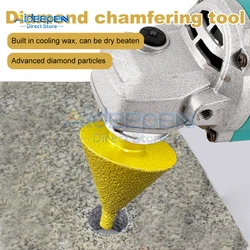 M10 Thread Diamond Beveling Chamfering Bit Hole Drill Reaming Cone Carve Polish Grinding Wheel For Porcelain Tiles Marble M14