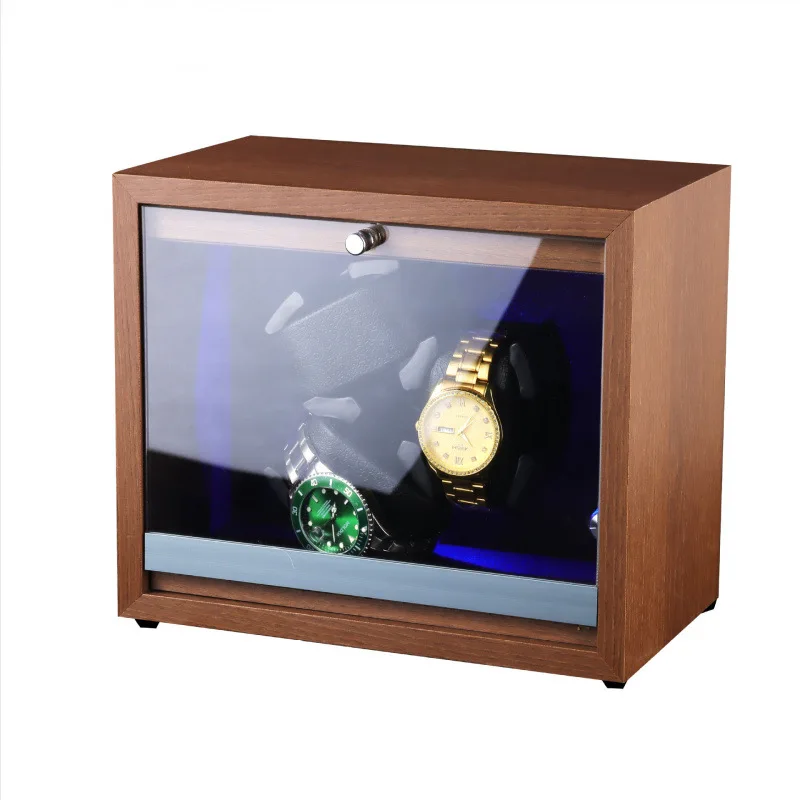 Wooden Automatic Watch Winders Rotate Mechanical Watches Winders 3 Slots Watch Winding Machine Luxury Watches Winding Device