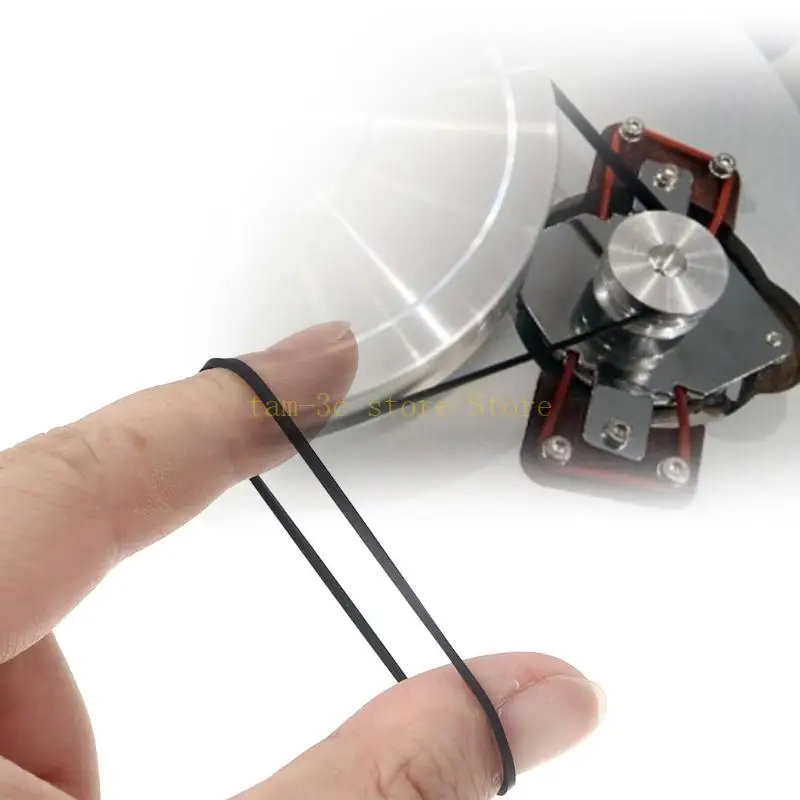 100 Buah 1Mm Sabuk Mesin Pita Kaset Persegi Ukuran Campuran Berbagai Macam Sabuk Umum untuk Perekam Walkman Repeater DVD D0UA