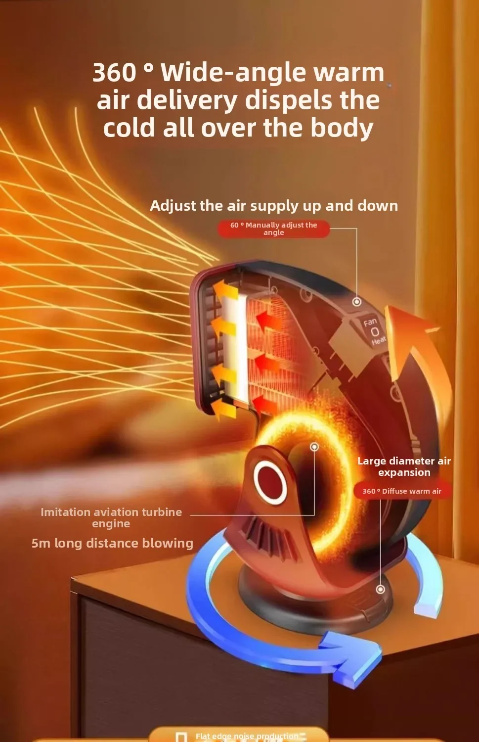 

2025 Car Heater Car Truck 12V24V Window Glass Quick Heat Defrosting and Defogging Winter Car Heating Artifact