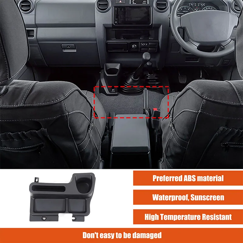 For Toyota Land Cruiser LC70 LC71 LC77 LC79 LC76 2009-2020 car storage box console armrest box storage box car accessories view 6