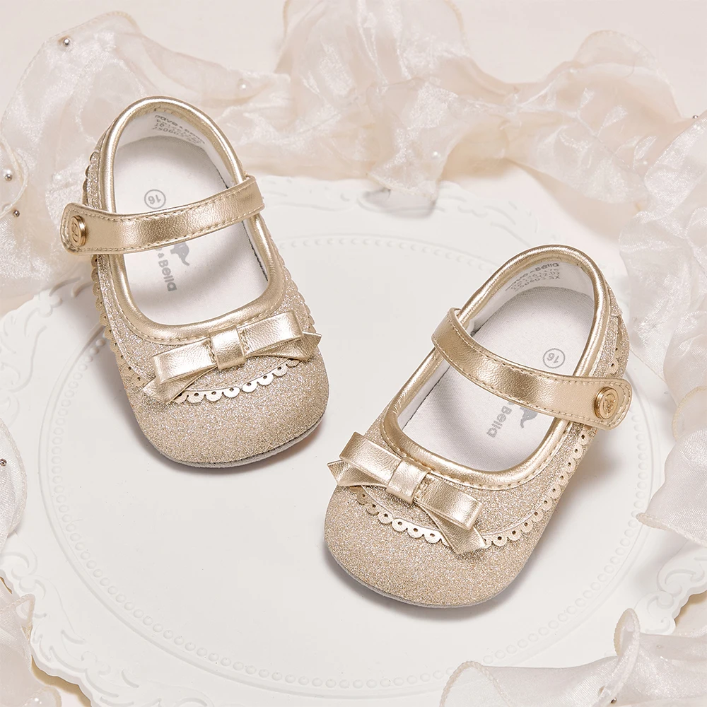 Dave Bella Baby Girls Leather Shoes Toddler Clothes First Walkers Spring Autumn Children Soft Princess Shoes Anti Slip DB1261175