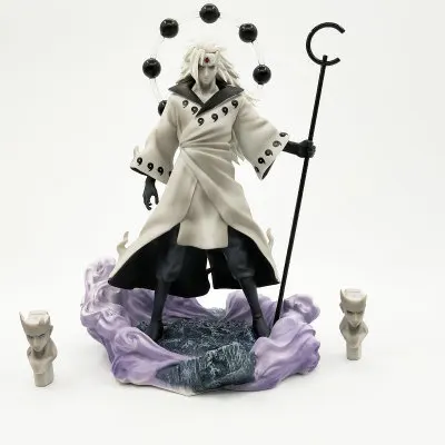 26.5cm NARUTO Rikud Sennin Uchiha Madara Obito Figure Ten-Tails Jinchuriki Figurines