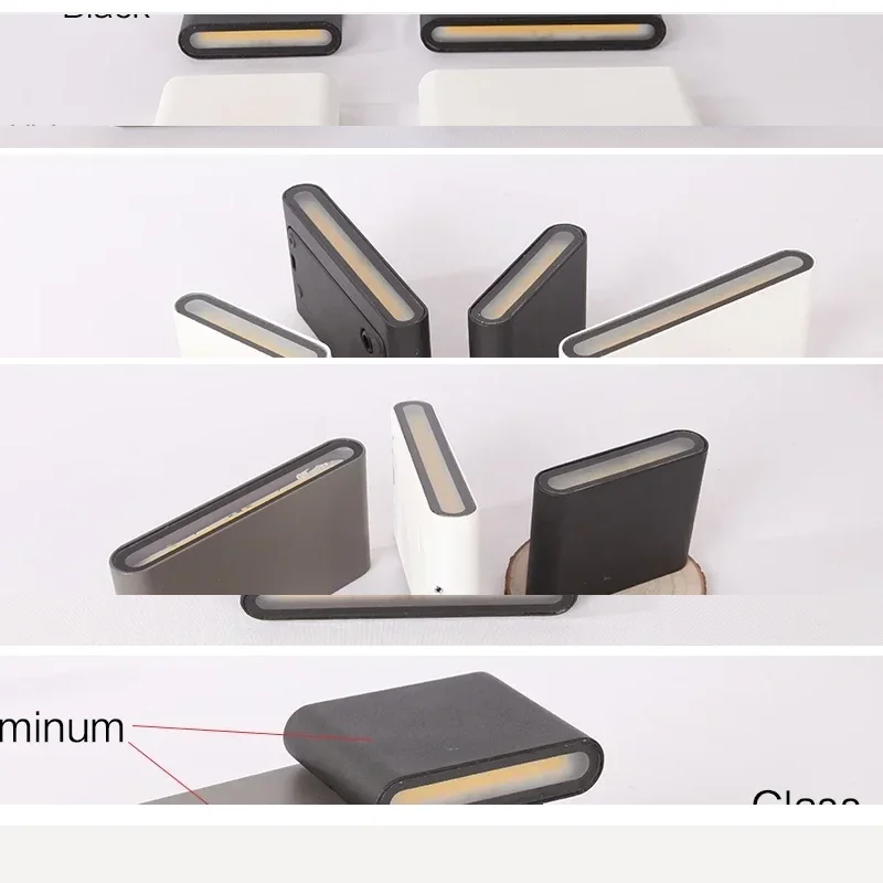 

Outdoor Waterproof Wall Lamp IP65 6W/12W LED Wall Light Indoor Decoration Bedroom Beside Lamp Corridor Garden Lighting