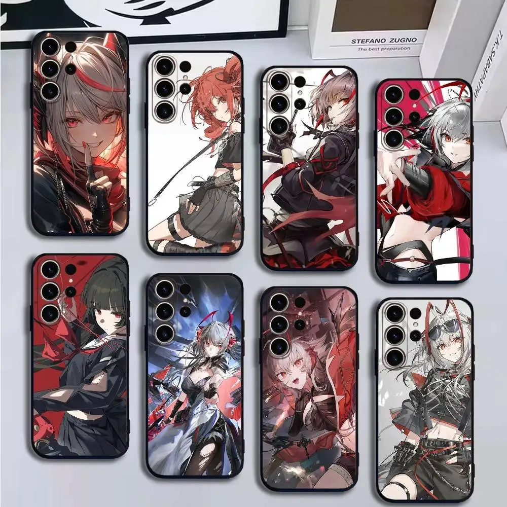 

Game Arknights Phone Case For SamsungS25,24,21,22,23,30,Ultra,20,Plus,Fe,Lite,Note,10,9,Soft Black Cover