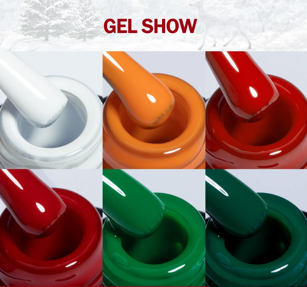 YOKEFELLOW 10 ml Gel-Nagellack, funkelnder roter Gel-Nagellack, Soak Off UV-LED-Gel-Lack, 122 Farben, Nagelkunst, Maniküre, Geschenke für Frauen – Detail 7