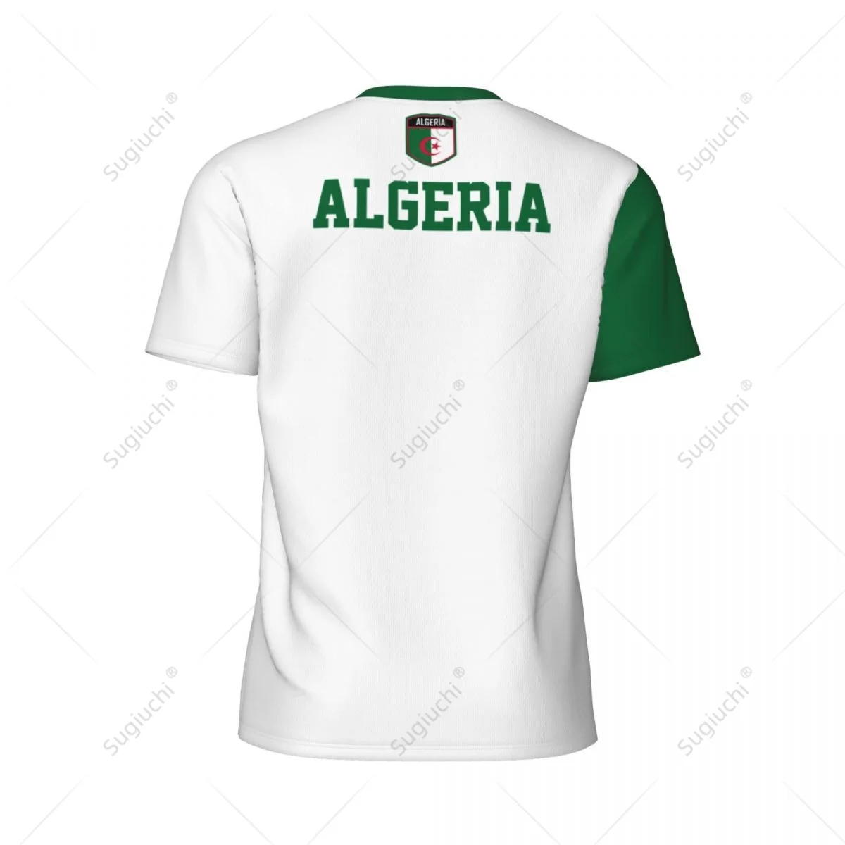 Exclusive design Algeria Flag Grain 3D Printed Men For Running Bike Soccer Tennis Fitness Sports tshirt Mesh Fans Short T-shirt