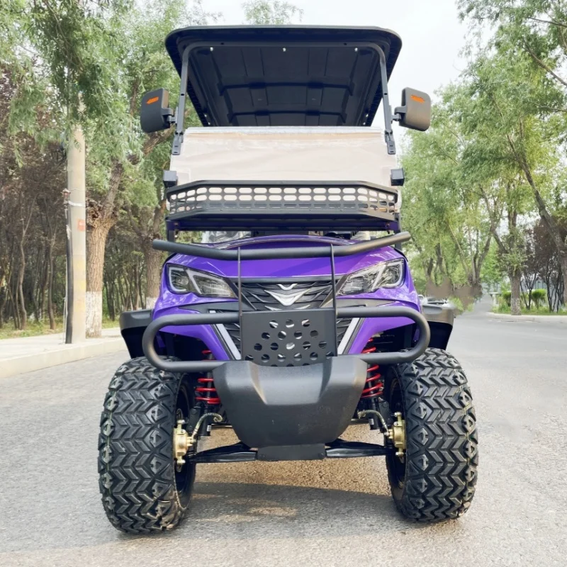 Electric Golf Cart Vertical Screen With CarPlay Multimedia Display Reverse Image Golf Cart Seats With Armrests Gear Adjustment