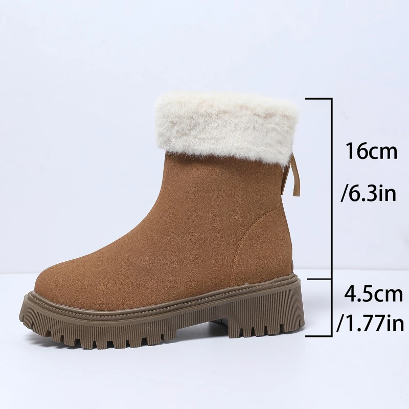 

2026 Boots for Women Size Heel Wide Calf and Winter Women's Fashionable Thick Soled Zipper Toe Womens Leather Work Mid Calf