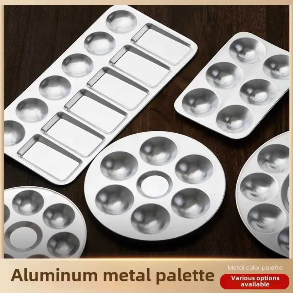 Square Round Watercolor Paint Tray Easy To Rinse Smooth Surface Watercolor Mixing Tray DIY Professional Painting Palette Artist
