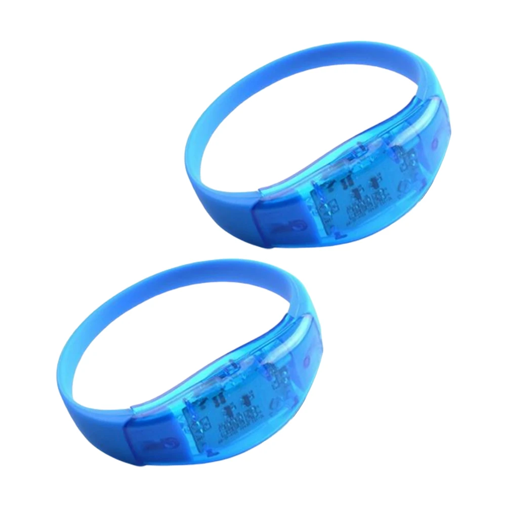 

2Pcs Glow Bracelets Night Light Wristbands Concert Wristbands Festival Party Supplies