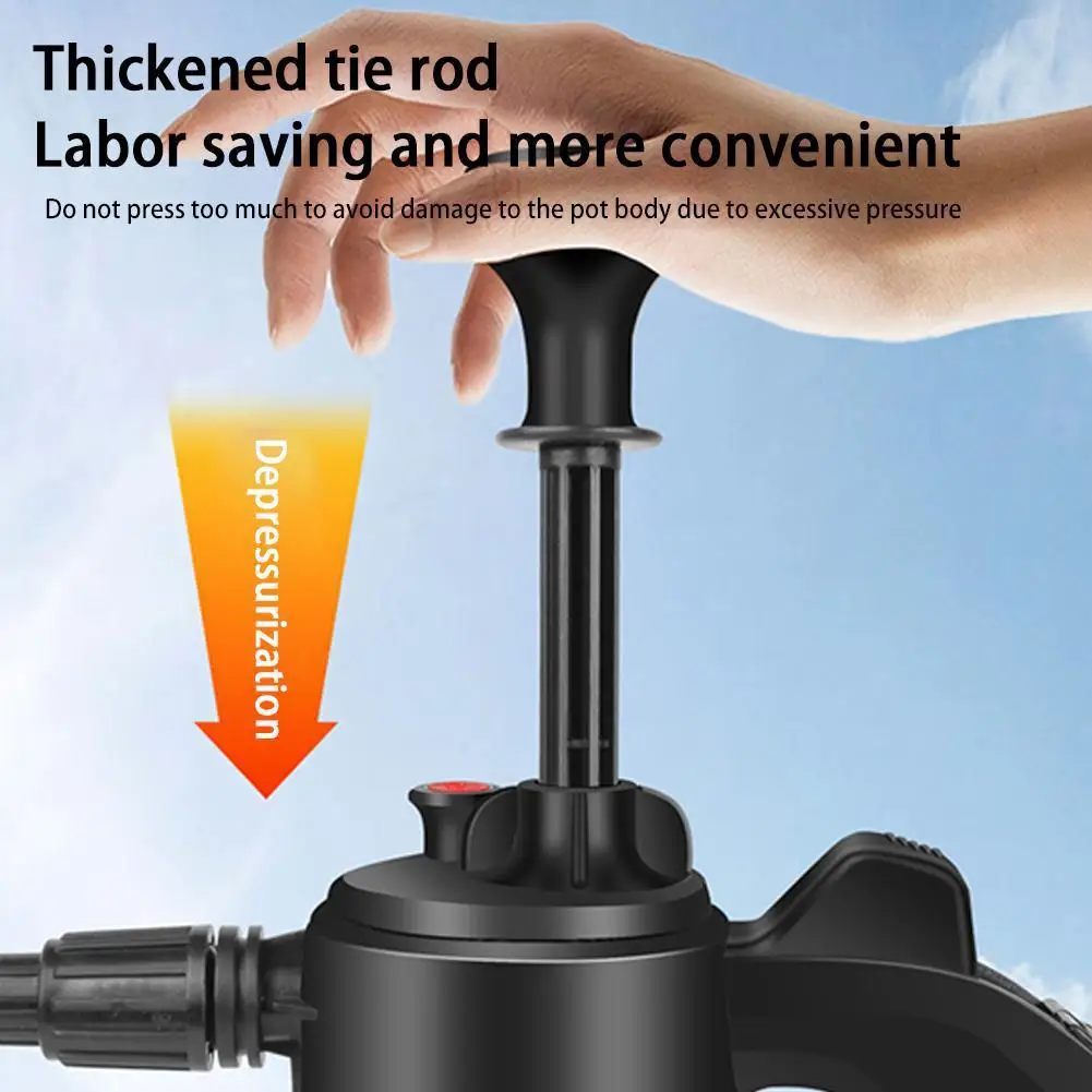Handgehaltener Schaumsprüher für Autos, Hochdruck-Handpumpe mit Druckentlastungsventil, 2L Autowasch-Sprühflasche, Fensterreinigungswerkzeuge – Detail 7