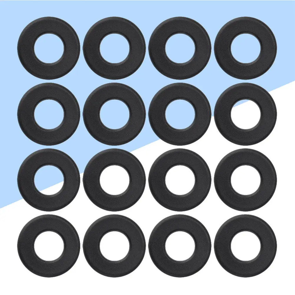 

16 шт. стандартных черных защитных буферов из ПВХ для шарикоподшипников стола для настольного футбола, снижающие износ, аксессуары для настольного футбола