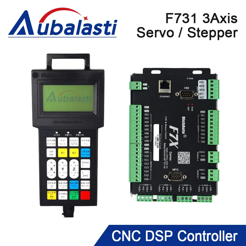 

Aubalasti CNC DSP Controller F131 Support Servo and Stepper 3Axis Engraving Motion Control System Replace A11 B51