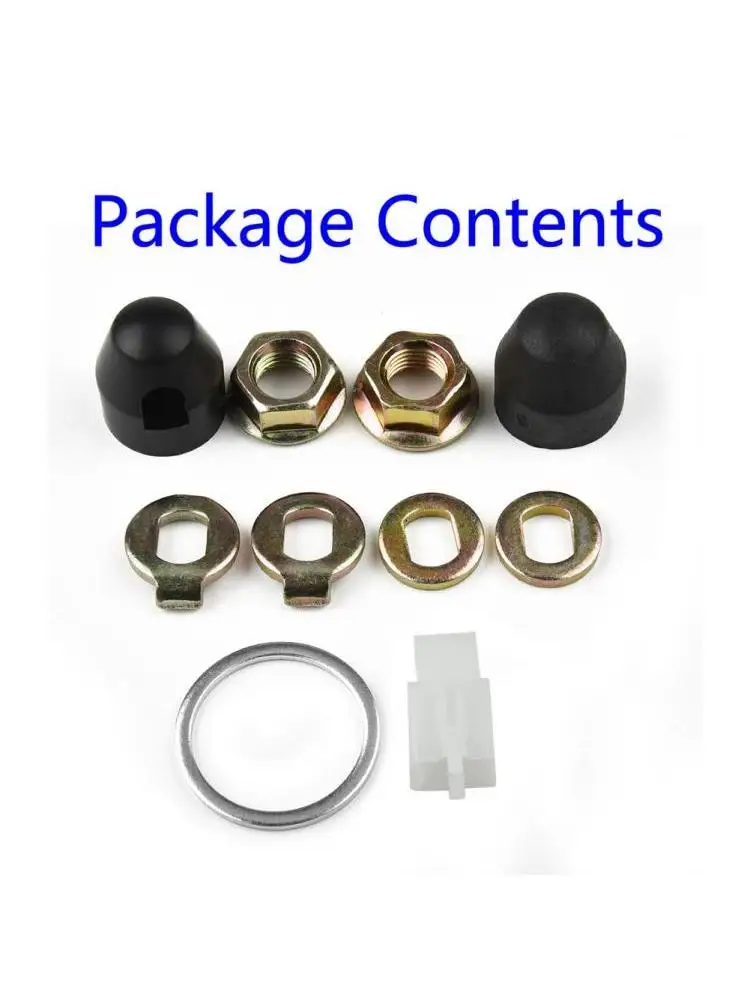 AliExpress E-Bike Hub Motor Axle M12/M14 Lock Nut & Lock Washer & Spacer & Nut Cover 12/14mm Shaft 500W-5000W Motors Electric Bicycle Parts