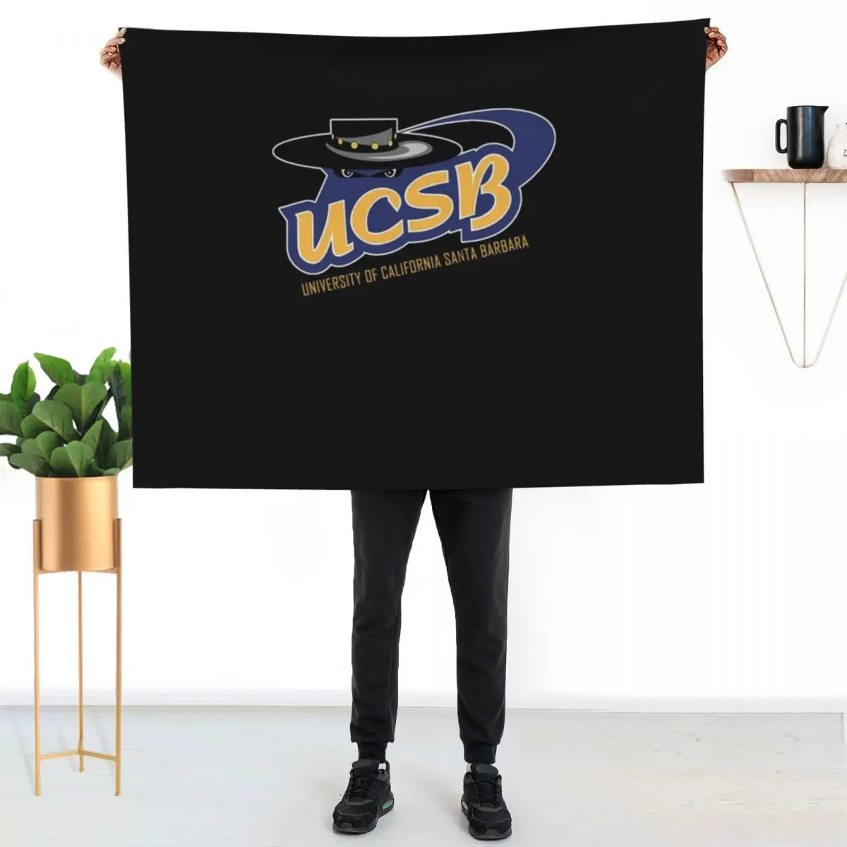 

ucsb - university of california santa barbara Throw Blanket Cozy Warm Blanket for Bed Room Decor