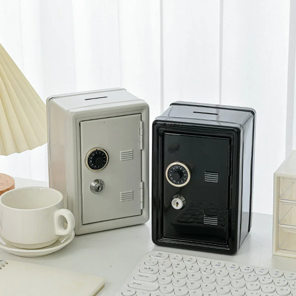 Vertical Mini Metal Safe Car Safe Key Insurance Cabinet Household Insurance Box Desktop Decoration Piggy Bank