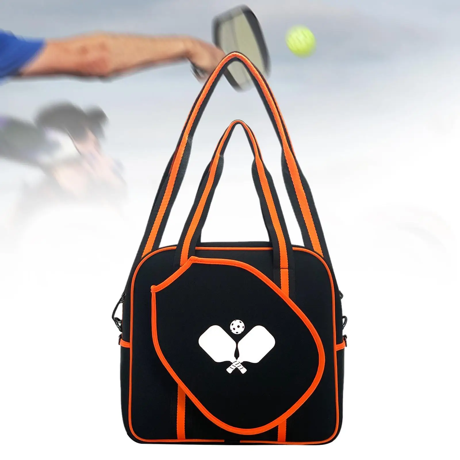 Tennis Bag Tennis Racket Shoulder Bag for Women Lightweight Tennis Handbag with Adjustable Strap Multifunctional Tennis Tote