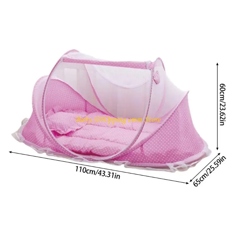 23GD 1 Bộ Vỏ lưới che giường có thể gập lại với dây kéo mặt Dễ dàng truy cập Lưới thoáng khí cho trẻ sơ sinh An toàn, thoải