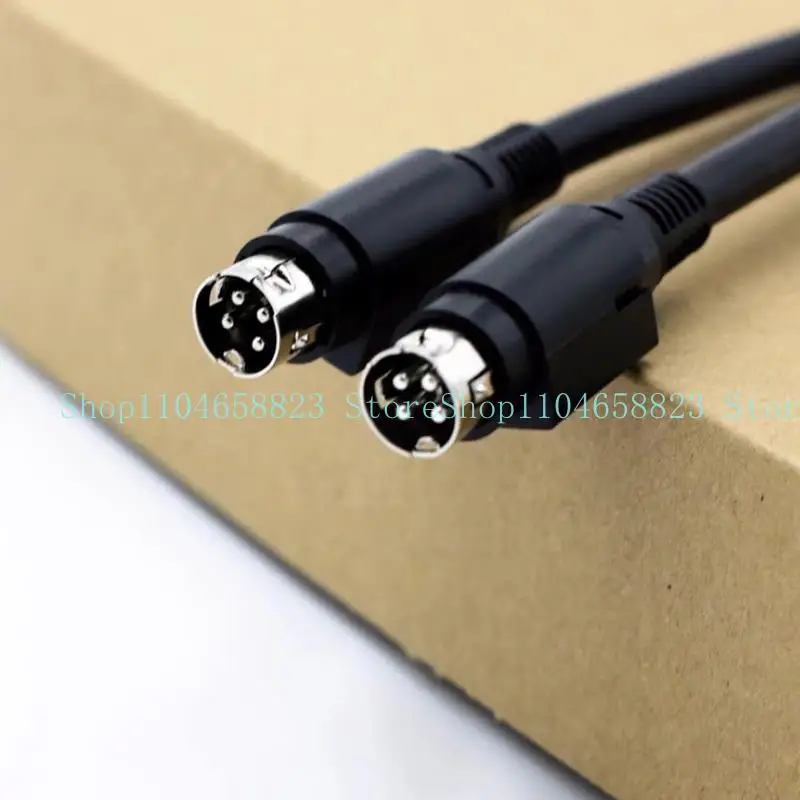 Durability 4Pin DIN Connectors Cable For R1700BT R1600TIII Speakers 4Pin DIN Male Cord Reliable Sound Performances