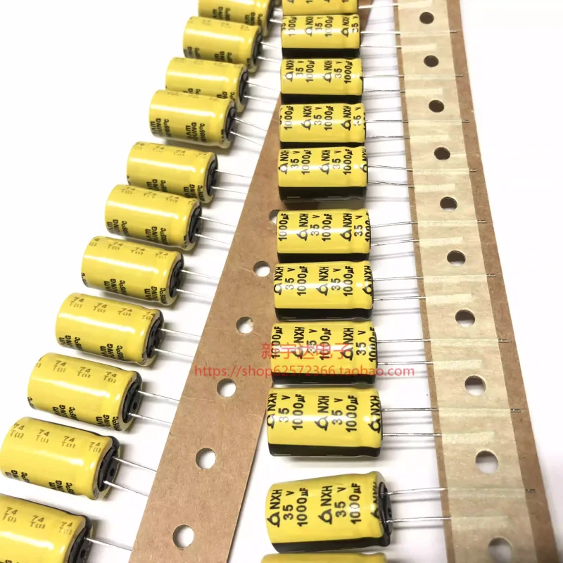 

10-100PCS Sanying 35V1000UF 12.5X20 NXH series high-frequency low resistance 1000UF 35V electrolytic capacitor