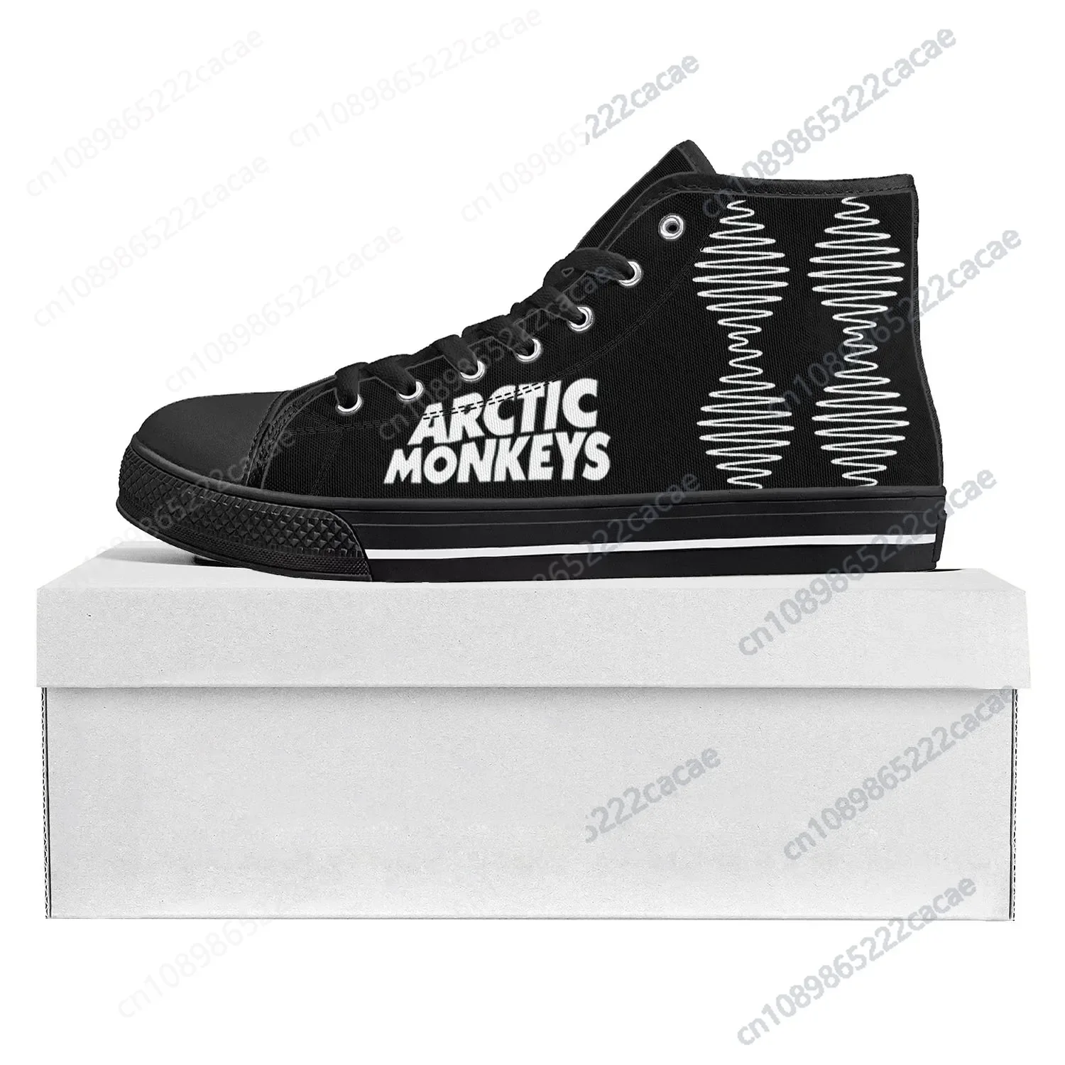 

Arctic Monkeys Rock Band Pop High Top High Quality Sneakers Mens Womens Teenager Canvas Sneaker Casual Couple Shoes Custom Shoe