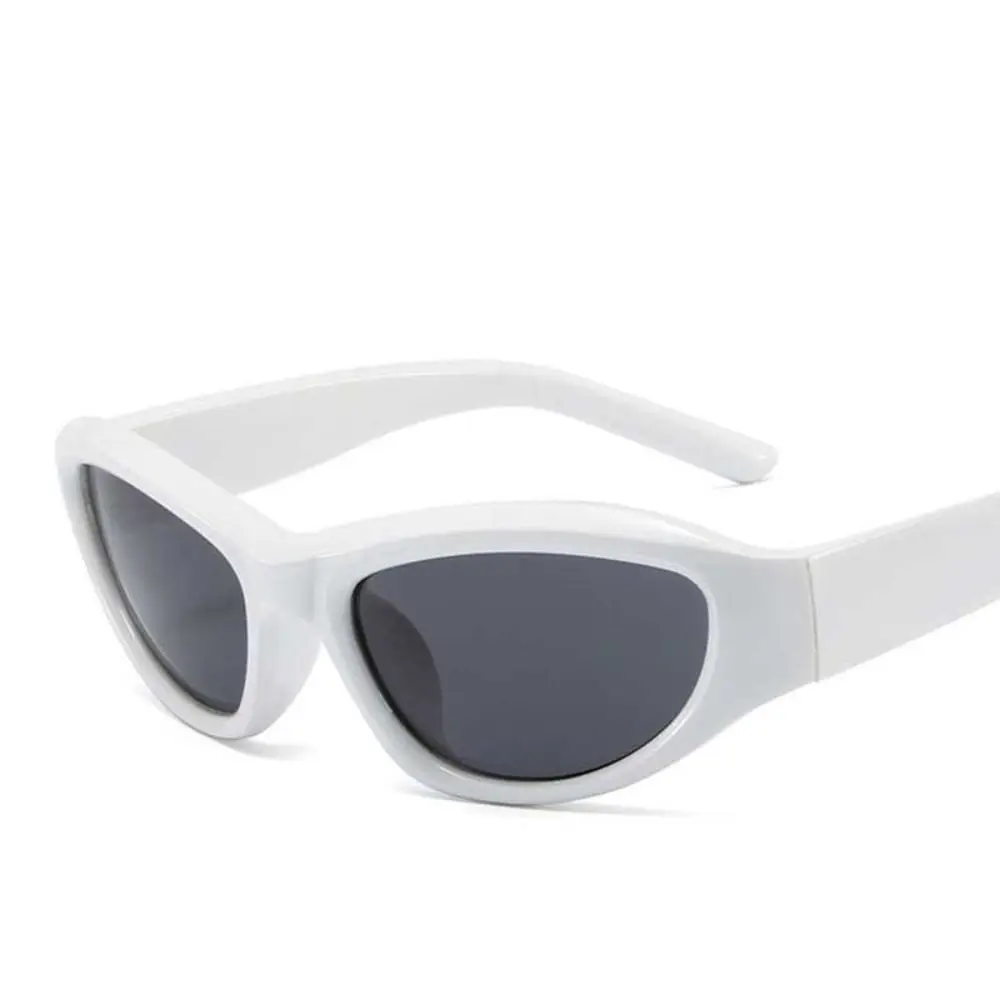 New Sports Punk Sunglasses Women Men Fashion Oval Sun Glasses Retro Goggle UV400 Colorful Mirror Eyewear