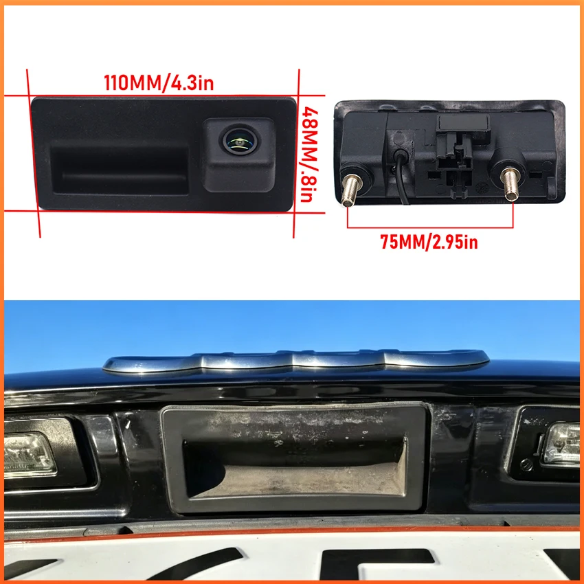 1080P HD Rear View Waterproof High Quality Camera For Audi A4 S4 RS4 B8 8K 2009~2014 2015 2016 Trunk Handle Camera Backup Camera