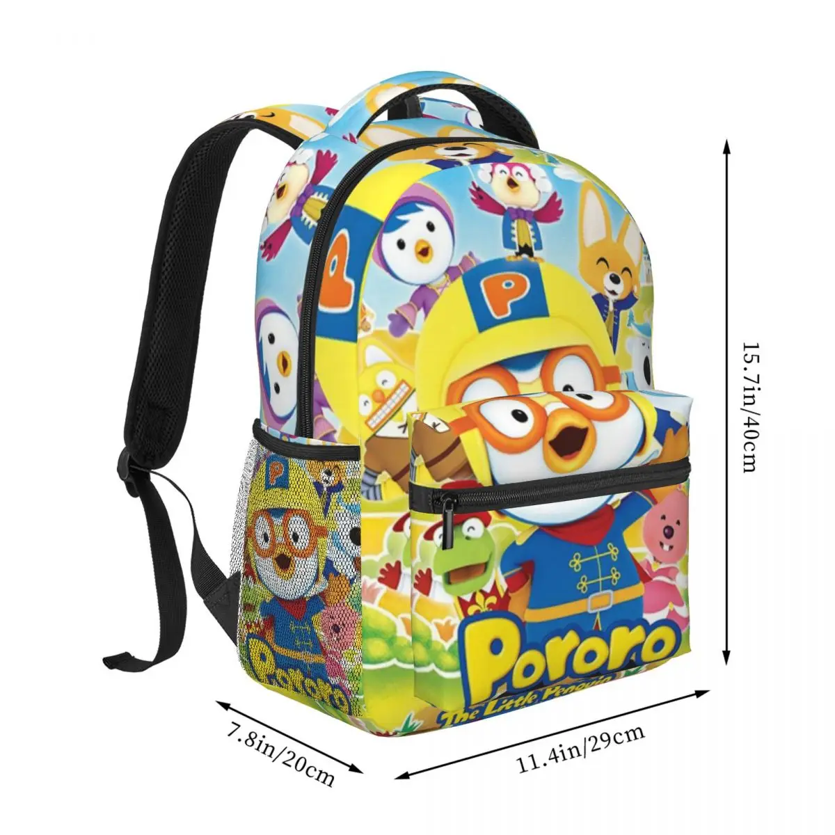 P-pororo für Mädchen Jungen große Kapazität Studenten rucksack leichter wasserdichter Rucksack 17 Zoll