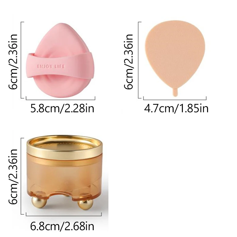 Juego de esponjas de maquillaje para mujer, cosméticos, esponja en polvo, crema, licuadora, instrumentos de base, herramientas de maquillaje