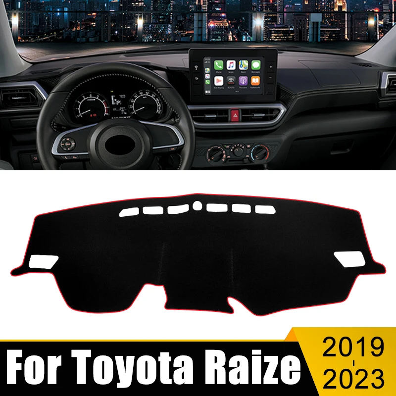 

Car Accessories For Toyota Raize Daihatsu Rocky A200 2019 2020 2021 2022 2023 Dashboard Cover Avoid Light Pad Anti-UV Carpet Mat