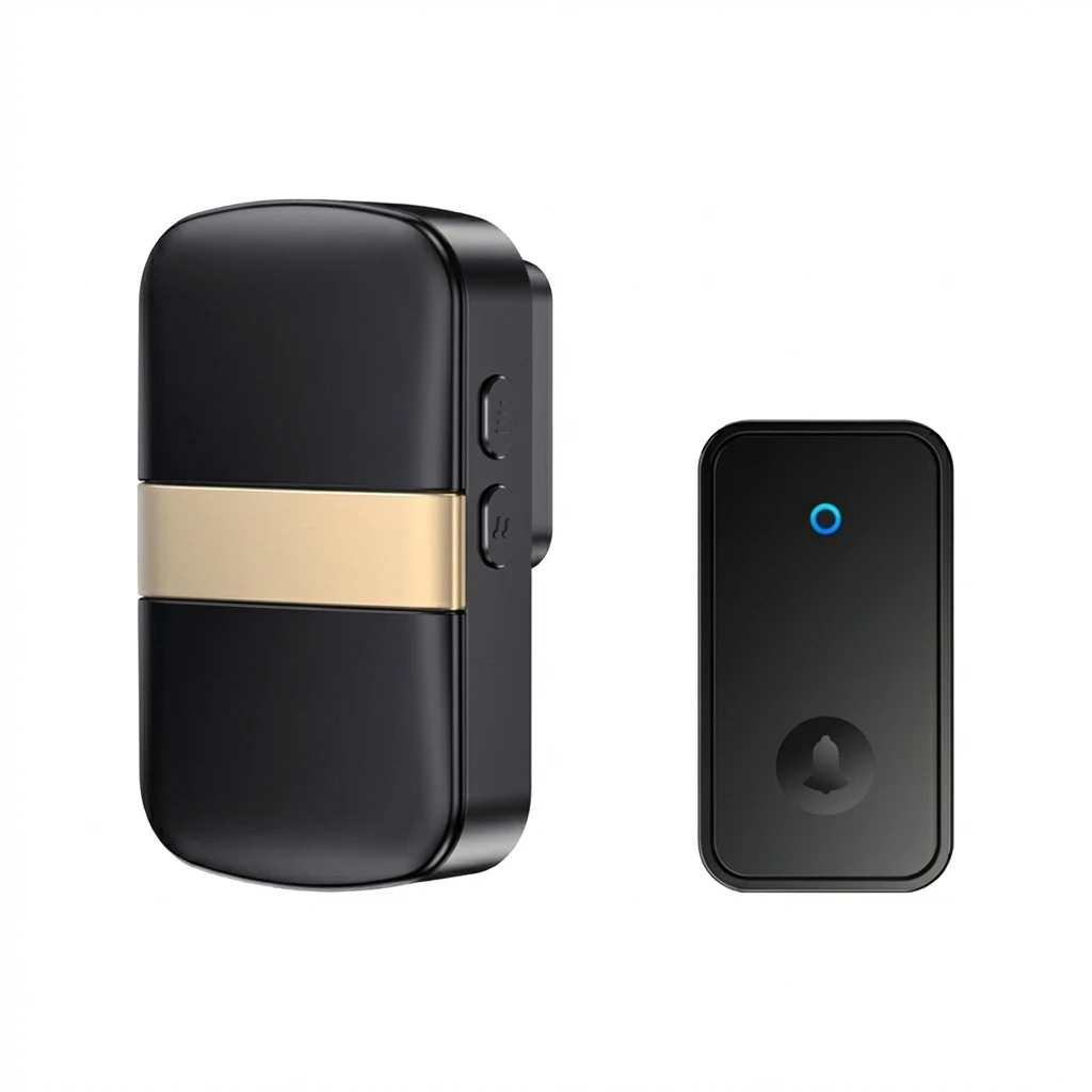 

Беспроводной умный дверной звонок с радиусом действия 300 м, 60 мелодий, не требует подключения к сети, работает от батареек