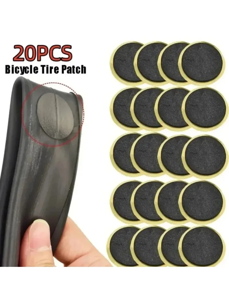 AliExpress NONE 30/20/10PCS Bicycle Glue-free Tire Patches Tool Quick Repairing Tyre Protection Patch Adhesive Quick Drying Bike Accessories