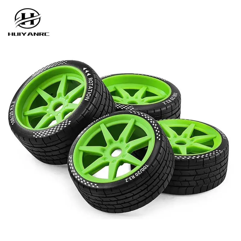 HUIYANRC 1/7 Scale GT Tire for ARRMA Firebird Felony FSR Mustang - Flat Tire Model Car Part