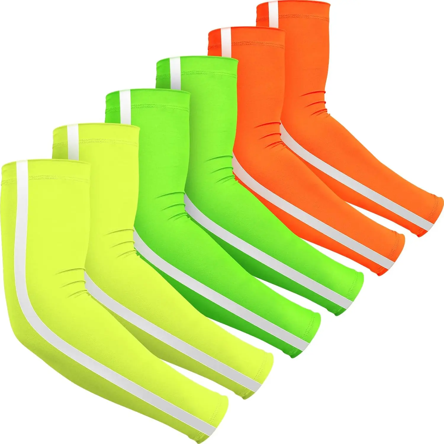 

6 Pairs UV Arm Sleeves Sun Protection Cooling for Men Women Outdoor Sports