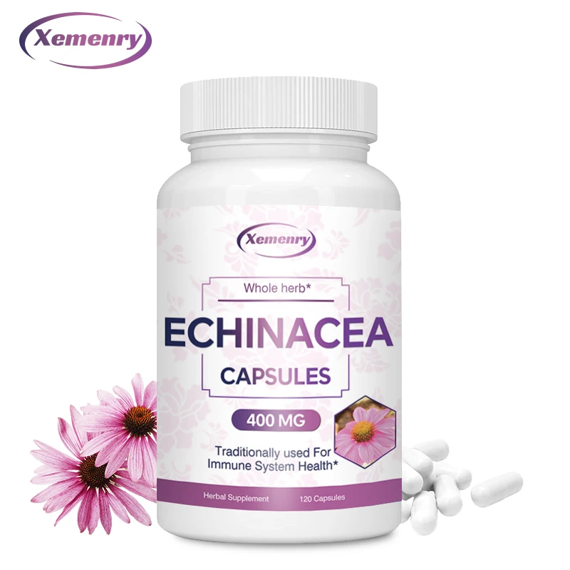 

Капсулы Echinacea 400 мг — поддерживает иммунитет и дыхательное здоровье и уменьшает длину холодной добавки — 120 капсул