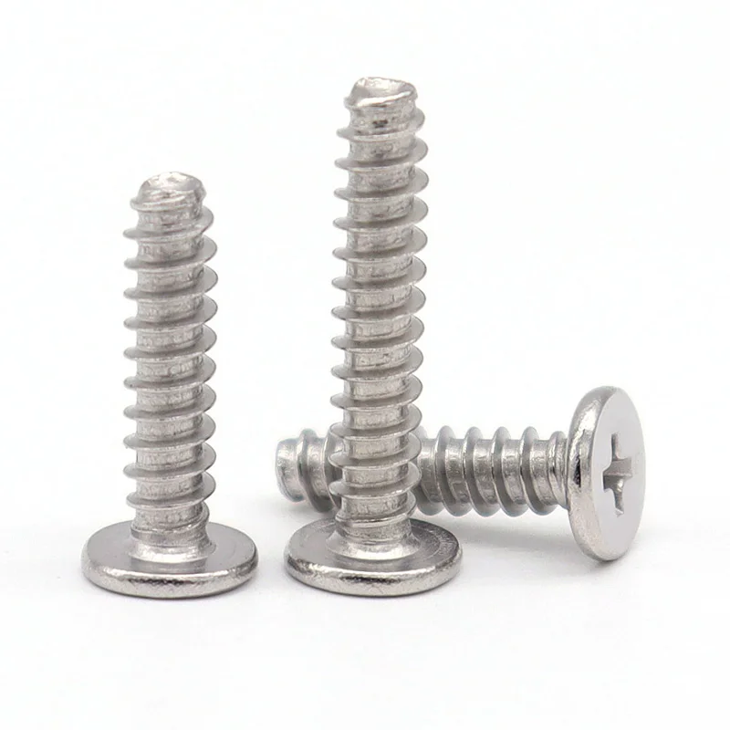 رقيقة جدا شقة رئيس عبر التنصت المسمار M2 ~ M6 304 الفولاذ المقاوم للصدأ شقة الذيل رقاقة رئيس التنصت المسمار لمروحة الكمبيوتر المحمول