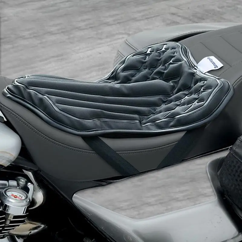 

For Most Models Can Be Installed Motorcycle Seat Pad Comfortable Motor Seat Cushion Pad Non-slip Motorcycle Passenger Seat