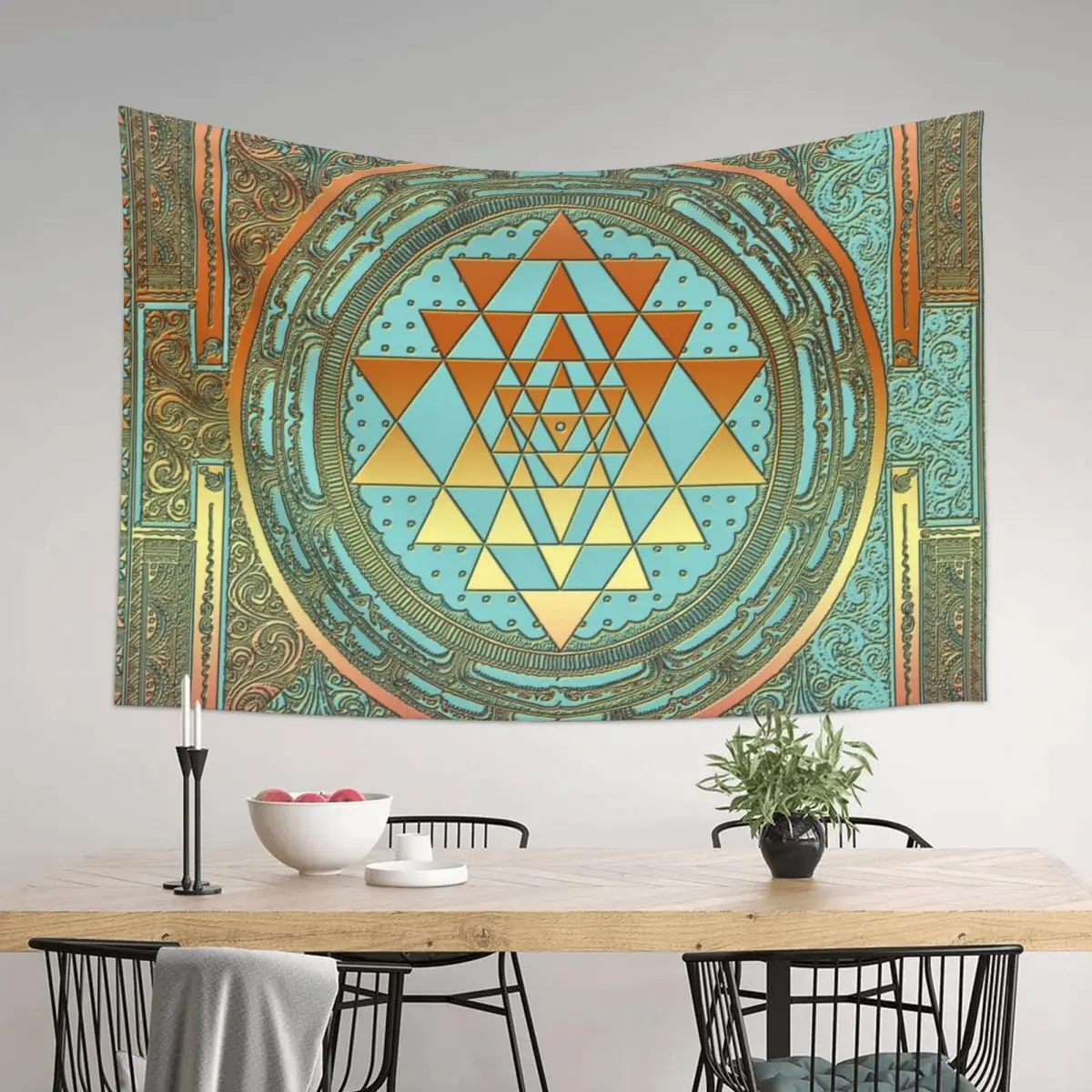 

SRI YANTRA - Bohemian Ornament Tapestry Wall Decor Hanging Bedrooms Decor Bedroom Decor House Decoration Tapestry