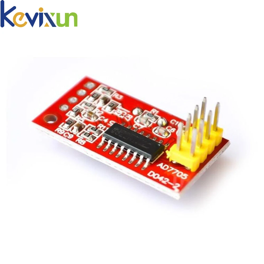 1-10pcs AD7705 Dual 16 bit ADC Data Acquisition Module Input Gain Programmable SPI Interface TM7705