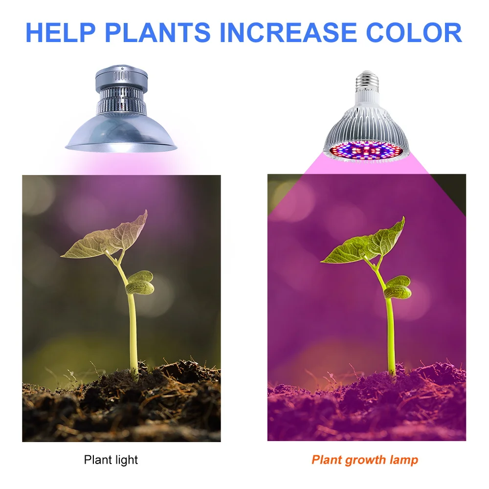 E27 LED Grow Light Bulb Full Spectrum Phytolamp E14 Indoor Hydroponic Plant  UV Lamp Flower Seedling Vegetable Growth Cultivation - AliExpress 39