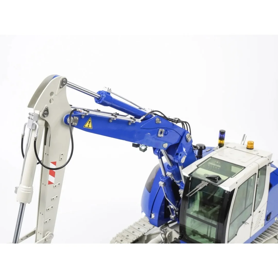 Escavatore idraulico RC Metallo C914 CNC 1:14 CUT Modello Valvola a 5 vie 3 bracci Telecomando Scavatore Accoppiatore manuale a sgancio rapido