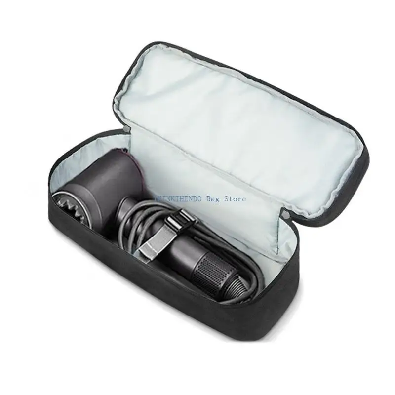 

340D Zipper Bag Double-layer Universal Hair Dryer Carrying Case Portable Travel Storage Bag Scratch Resistant