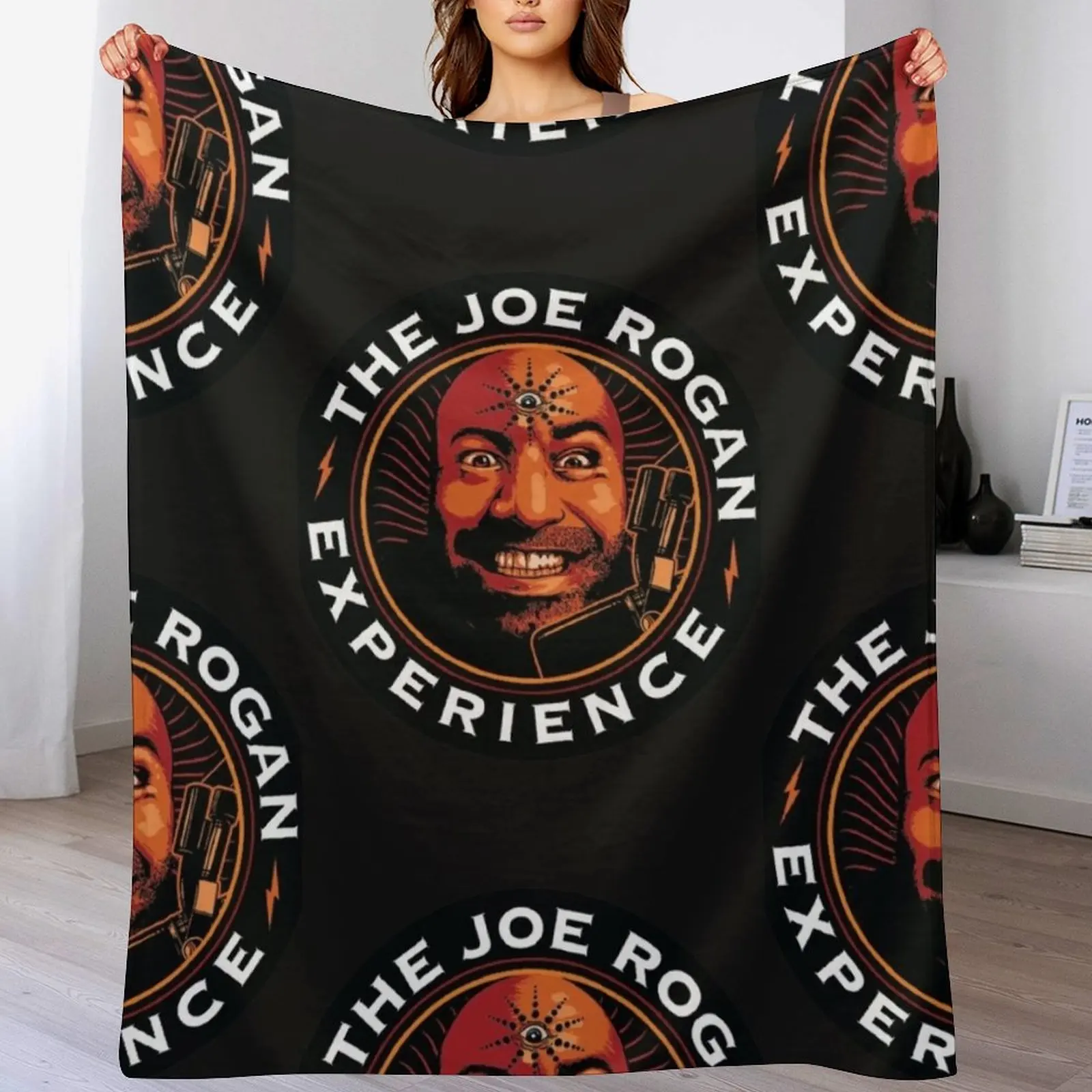 

JRE Joe Rogan Experience Podcast Logo Classic Throw Blanket Cute Vintage Blankets