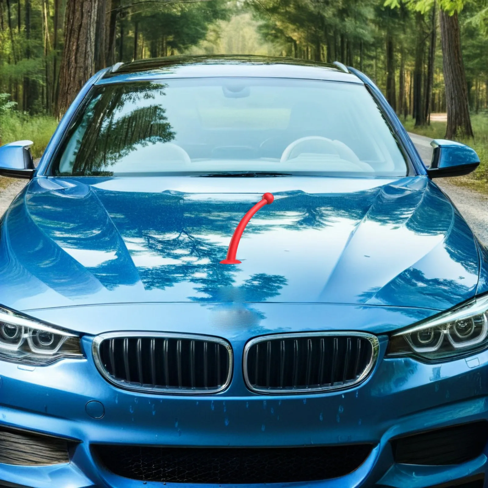 

2 пары декоративных рожьков дьявола для крыши автомобиля, красные внешние аксессуары, наклейки для косплея, фестивалей, карнавалов, украшение на крышу