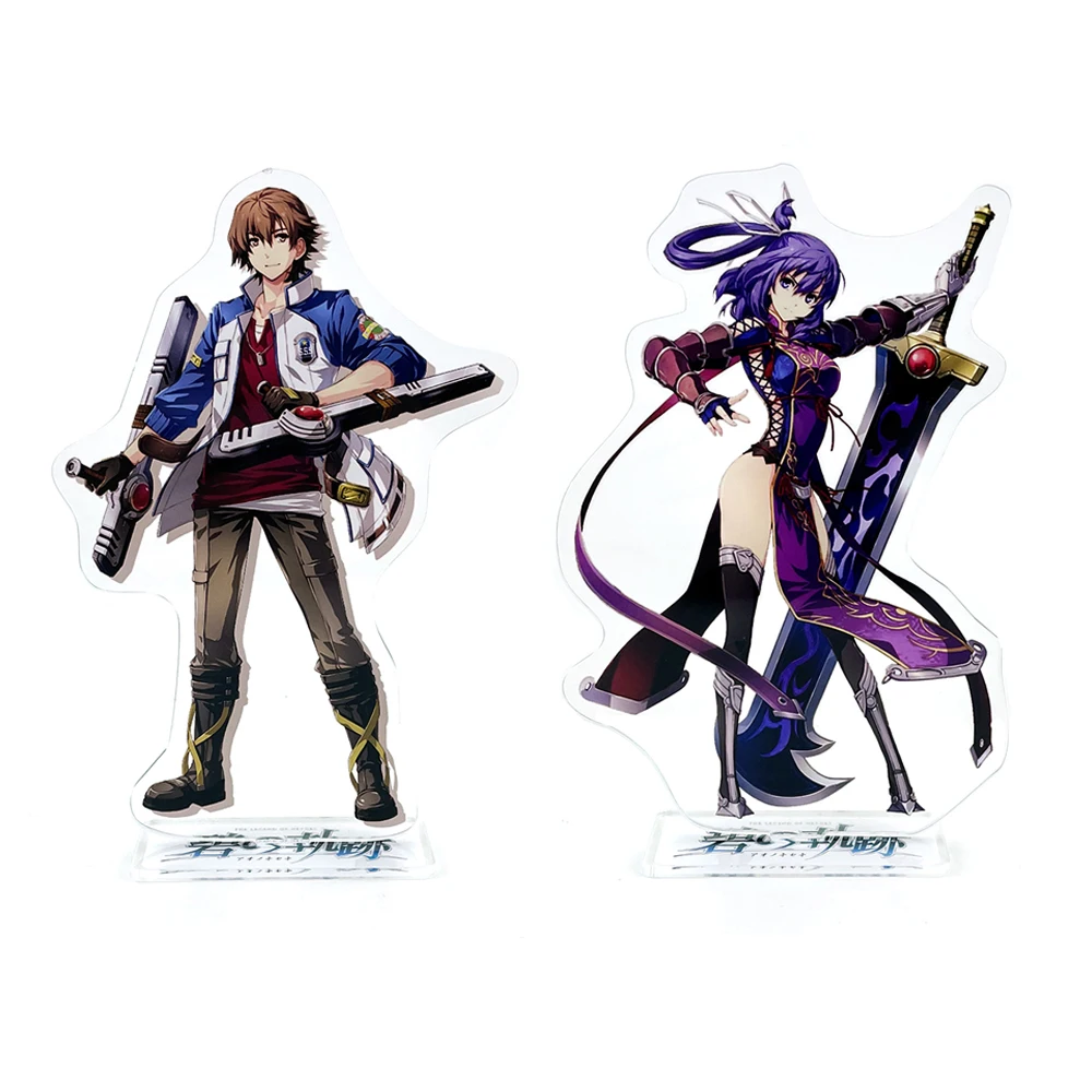 Eiyuu Densetsu Ao no Kiseki Lloyd Bannings Rixia Mao acrylic stand figure model plate holder cake topper anime