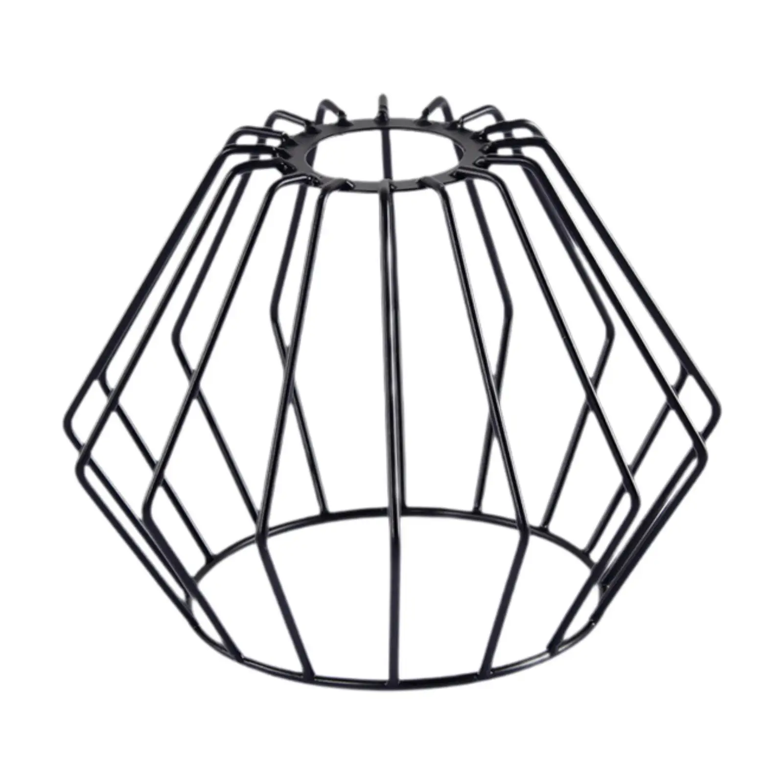 Wrought Iron Lampshade Pendant Lamp Shade Hollow Housewarming Gift Sturdy Pendant Guard Bulb Guard for Living Room Home