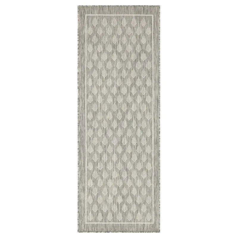 

Sunshine GC_HAR2009 Silver 2 ft. 7 in. x 7 ft. 3 in. Indoor/Outdoor Area Rug