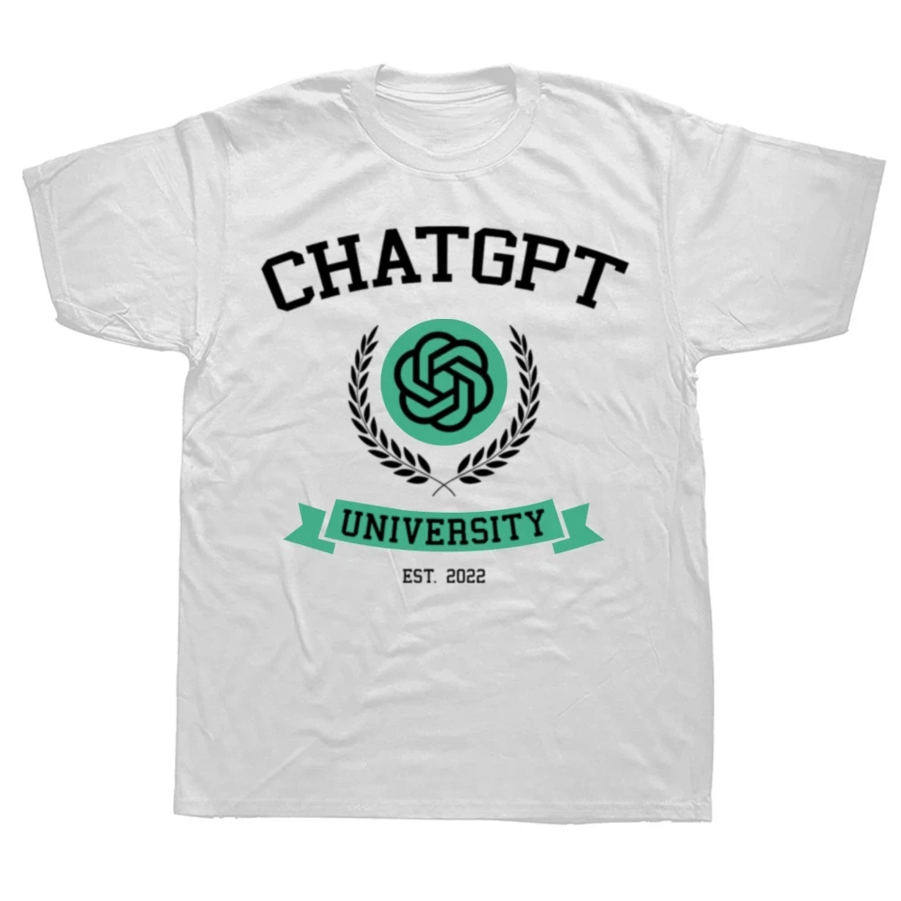 تي شيرت ChatGPT University Code ChatGPT Developer Programmer مبرمج فني برسومات إبداعية للجنسين، تي شيرت بأحرف أقل #2