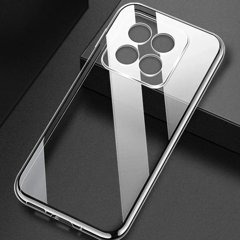 حافظة ناعمة من السيليكون الشفاف رفيعة للغاية لهاتف Xiaomi Redmi Note 13 13R Pro Plus 13 4G 5G غطاء خلفي كامل لحماية الكاميرا 13C
